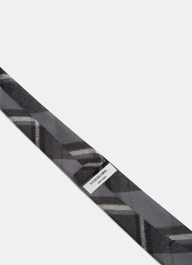 Thom Browne Winter Madras Twill Tie Grey thb0126021