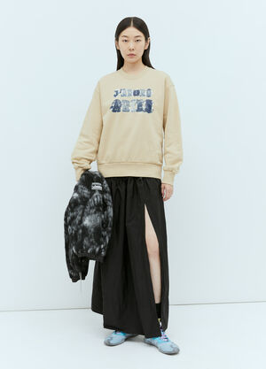Aries x Juicy Couture J'Adoro Patchwork Sweatshirt Black ajy0352006