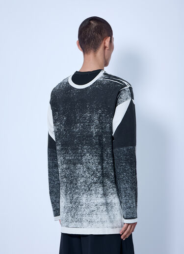LN-CC® - Yohji Yamamoto: Dense Single Jersey Round Neck Long Slv T-Shirt - Grey Yohji Yamamoto Dense Single Jersey Round Neck Long Slv T-Shirt Grey yoy0165008