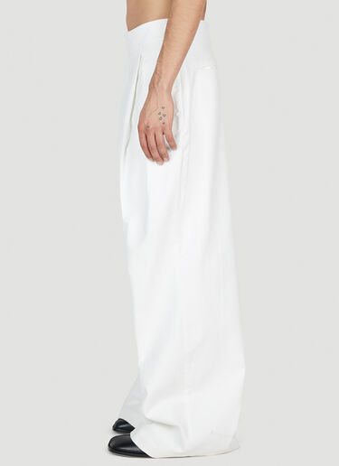 Double Pleat Pants Aaron Esh Double Pleat Pants White ash0152005