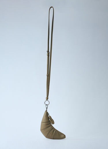 Lemaire Croissant Coin Pouch Crossbody Bag Khaki lem0360005
