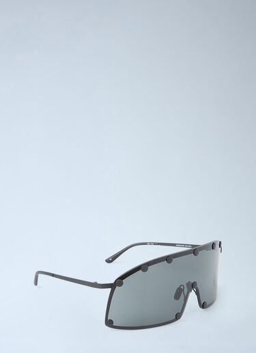 Rick Owens Shielding Sunglasses Black ris0353003
