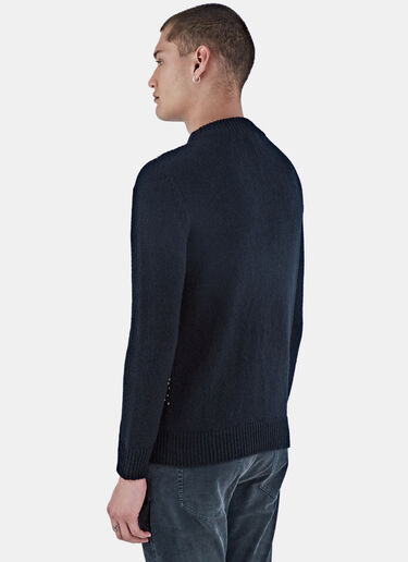 Saint Laurent Nashville Studded Sweater Black sla0126022