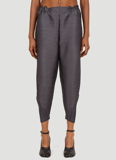 Pleats Please Issey Miyake Plissé Tapered Pants Black plp0251001