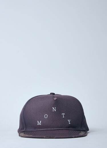 Paly Embellished Logo Motif Baseball Cap Brown pal0160013