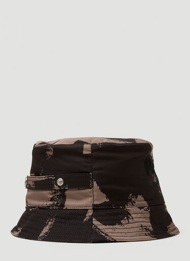 Alexander McQueen Graffiti Bucket Hat Brown amq0149054