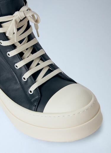 LN-CC® - Rick Owens: Mega Bumper Sneakers - Black Rick Owens Mega Bumper Sneakers Black ric0265040