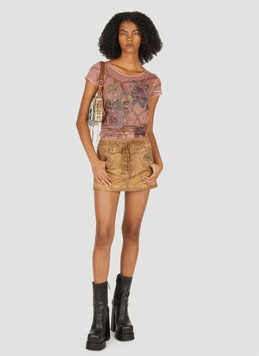 Star Wing Embellished T-Shirt Guess USA Star Wing Embellished T-Shirt Pink gue0250017