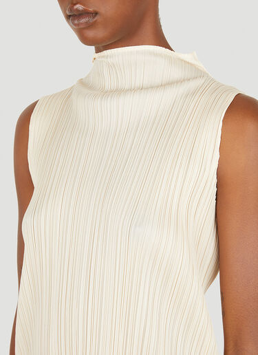 Pleats Please Issey Miyake 褶裥上衣 奶油色 plp0251014