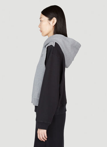 MM6 Maison Margiela 叠层连帽运动衫 灰色 mmm0253008