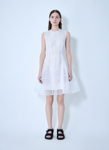 Cecilie Bahnsen Claudie Fitted Dress White cec0263008