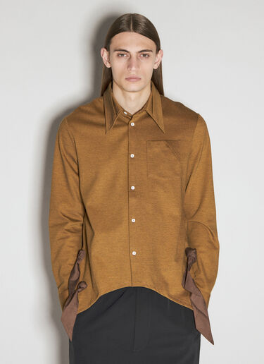 Rino Twisted Jersey Shirt Kiko Kostadinov Rino Twisted Jersey Shirt Brown kko0156008