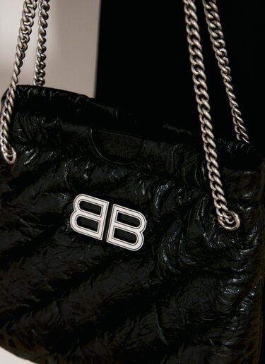Balenciaga Crush Tote XS Shoulder Bag Black bal0256025