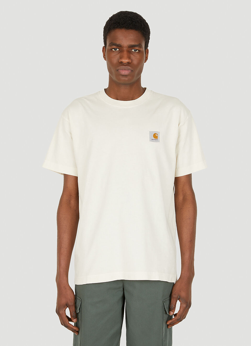Carhartt WIP Men s Nelson Short Sleeve T Shirt in Cream LN CC