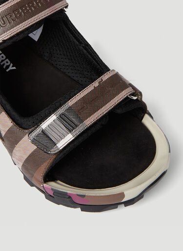 Burberry Arthur Check Sandals Brown bur0251078