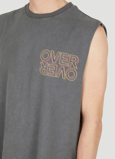 OVER OVER Eat My Dust Sleeveless T-Shirt Grey ovr0150006