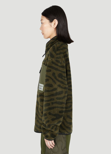 Moncler Salehe Bembury Teddy Zip-Up Sweatshirt Dark Green msb0354008