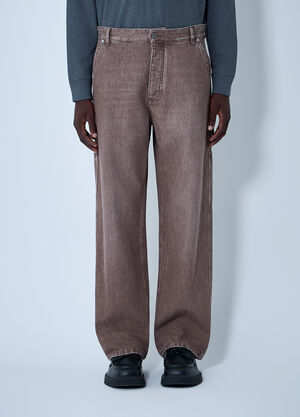 Bottega Veneta Washed Denim Jeans Brown bov0162002
