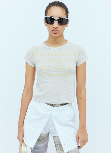 Praying Heaven Womens T 恤 米色 pry0254012