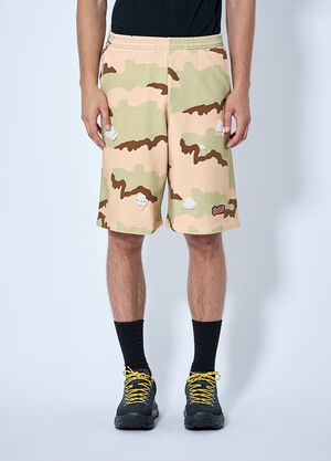 Bott Camo Sweat Shorts Beige bot0165015