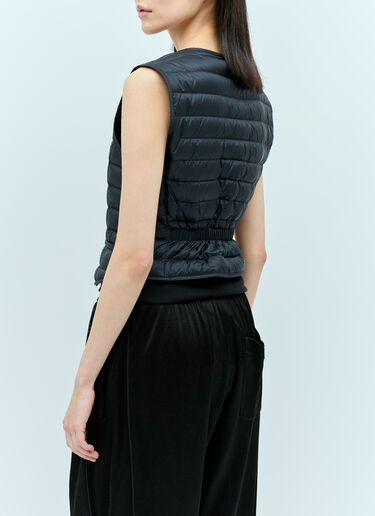 Moncler 徽标贴饰绗缝背心 黑色 mon0255028