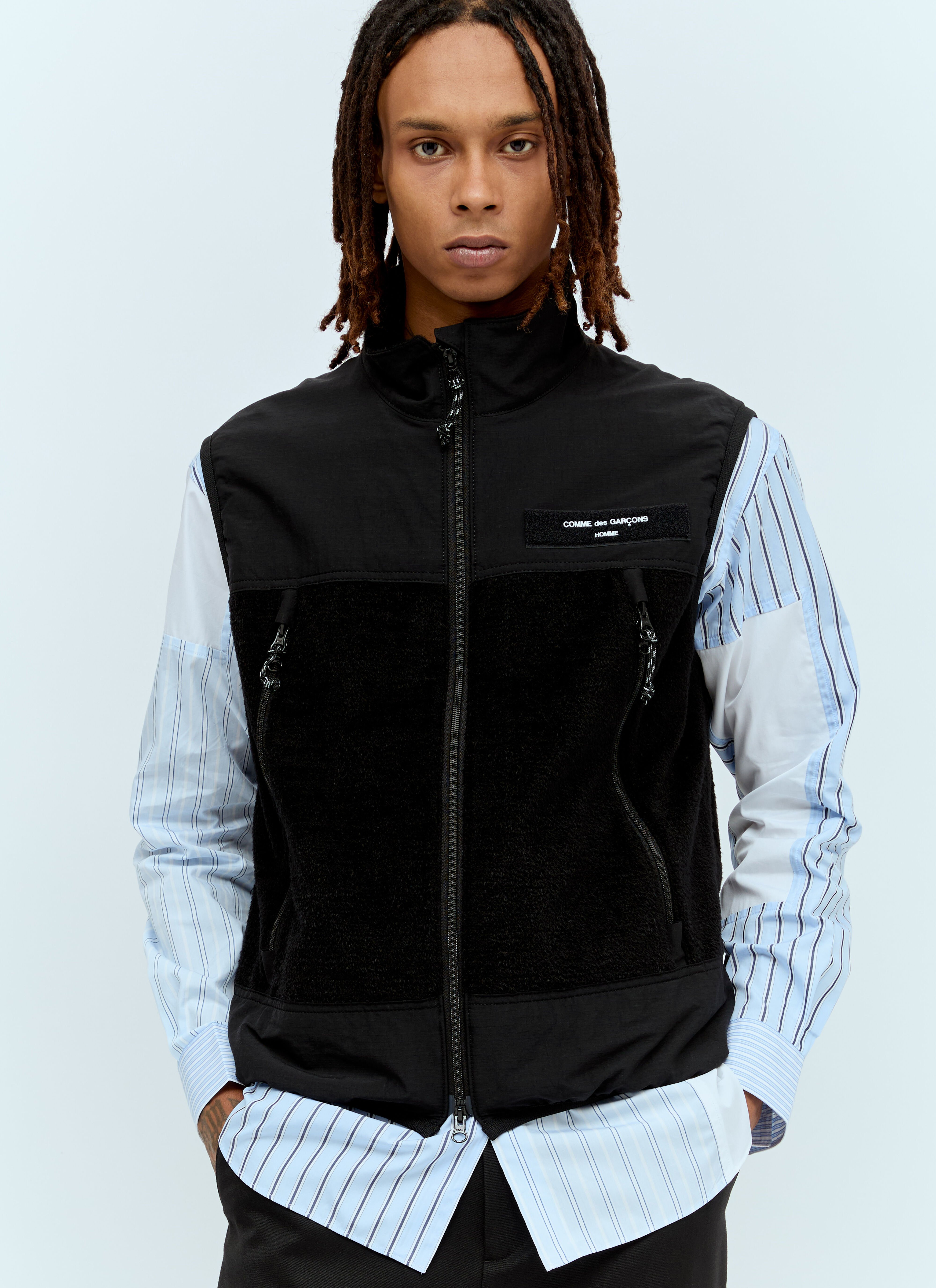 Balmain Fleece Vest Black bln0153010