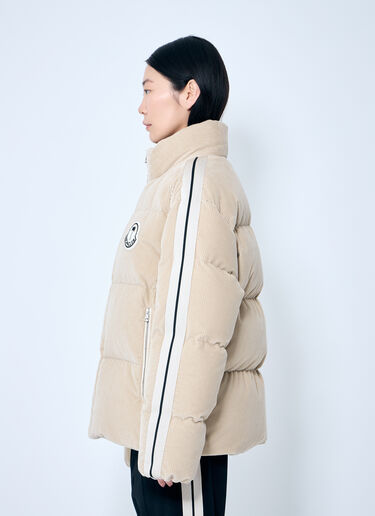 8 Moncler Palm Angels Abrolhos Short Down Jacket Beige mpa0359002