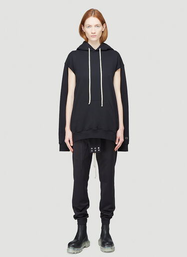 Rick Owens X Champion Jumbo Hooded Sweatshirt Black roc0244005