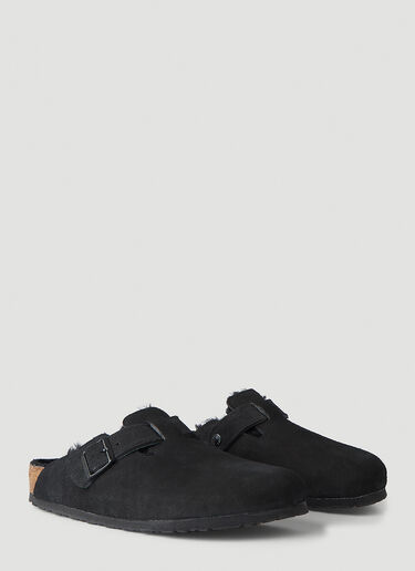 Birkenstock Boston Shearling Mules Black brk0349011