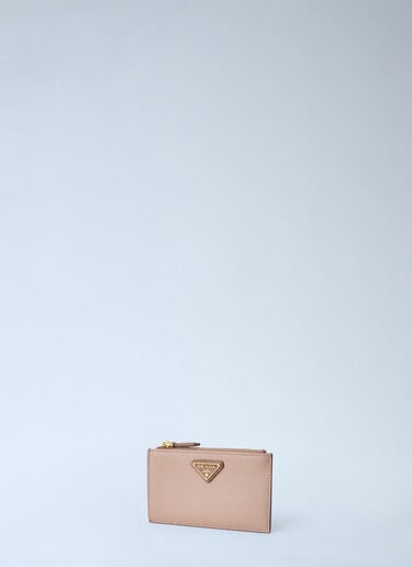 LN-CC® - Prada: Saffiano Card Holder - Pink Prada Saffiano Card Holder Pink pra0263022