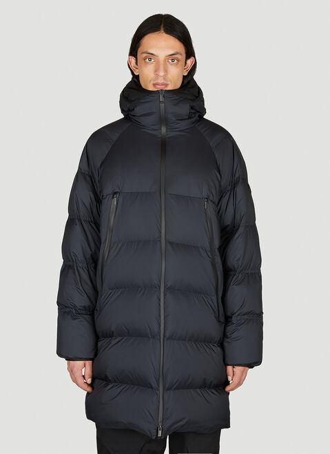 Moncler + Rick Owens Exe ロングダウンジャケット。 ブラック mcs0355006