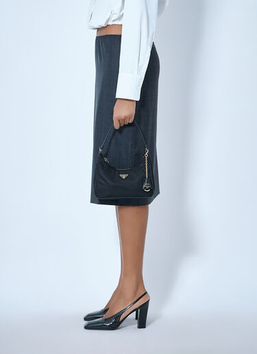 Prada Re-Edition 2005 Re-Nylon And Saffiano Mini Bag Black pra0266009