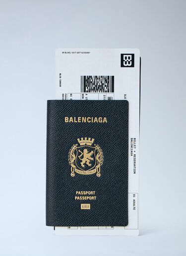 Balenciaga 护照长款钱包 1 张票 黑色 bal0163028