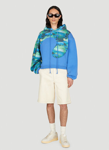 ERL Swirl Hooded Sweatshirt Blue erl0152012