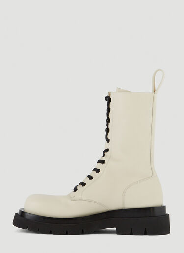 Lug Lace-Up Boots Bottega Veneta Lug Lace-Up Boots Cream bov0250050