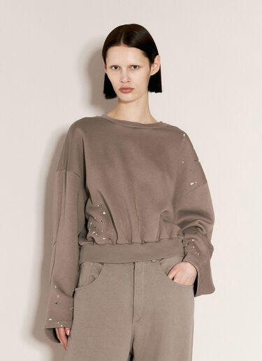 漆彩运动衫 MM6 Maison Margiela 漆彩运动衫 灰色 mmm0255007