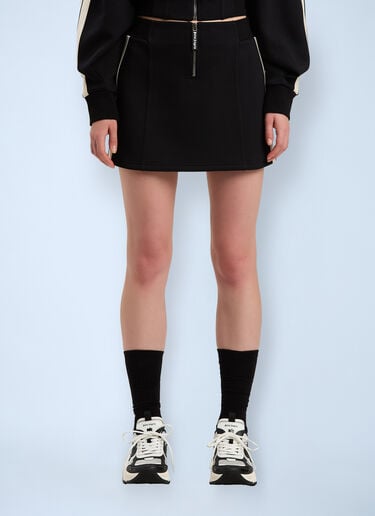 Neoprene Mini Track Skirt Palm Angels Neoprene Mini Track Skirt Black pma0260069
