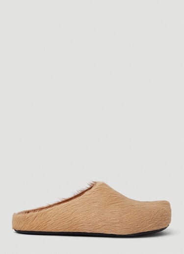 Marni Fussbett Sabot Mules Beige mni0151019