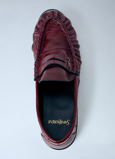 Le Loafer Supple Loafers Saint Laurent Le Loafer Supple Loafers Burgundy sla0262025