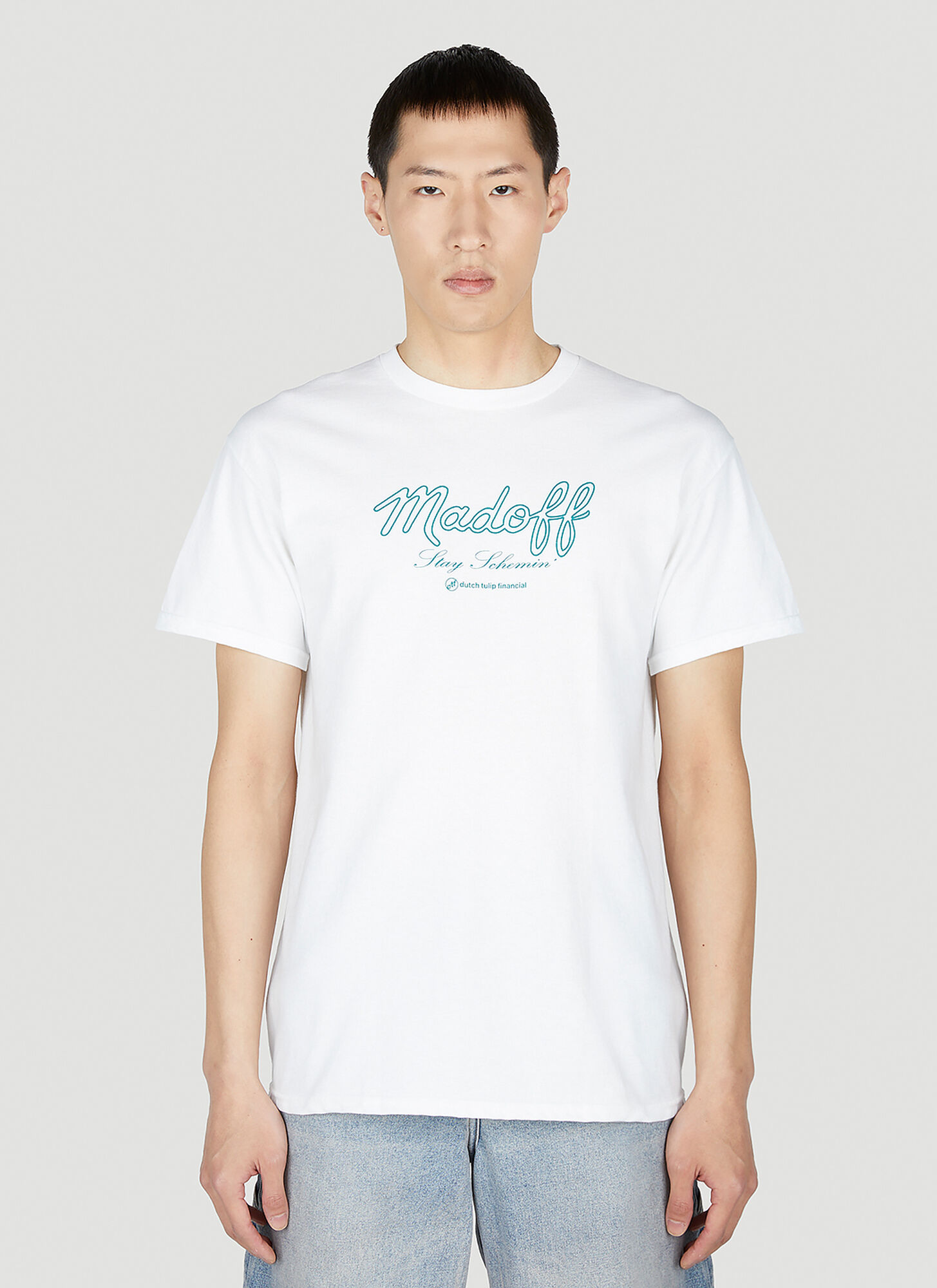 Dtf.nyc Madoff Short Sleeve T-shirt In White