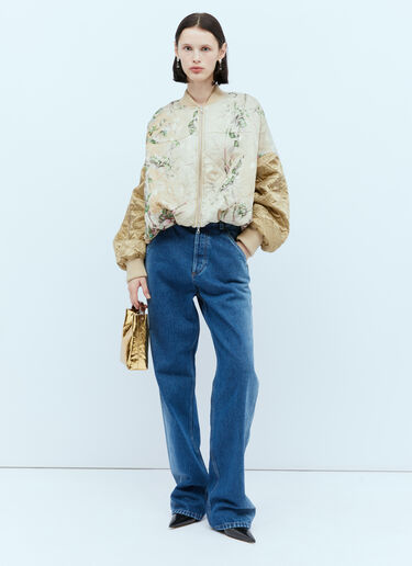 Dries Van Noten 크리스프 스몰 가죽 핸드백 골드 dvn0254046