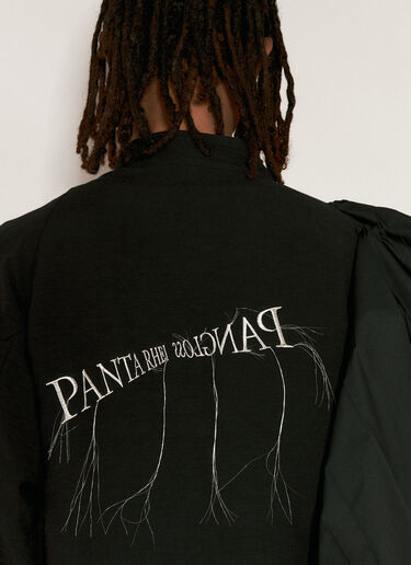 Yohji Yamamoto Pleated Overlay Jacket Black yoy0156005