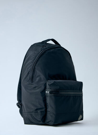Stone Island Nylon Backpack with Front Zip Pocket Black sto0165083