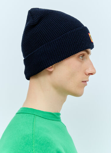 Human Made Waffle Beanie Hat Navy hmd0156025