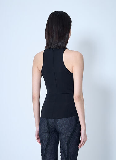 Mugler Cut-Out Tank Top Black mug0259005