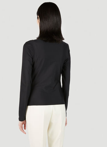 Max Mara Gardena Wrap Top Black max0251018