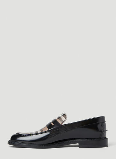 Burberry Croftwood Check Loafers Black bur0153032