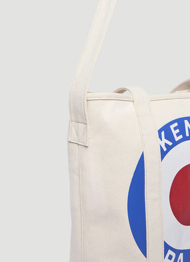 Kenzo Target Tote Bag Cream knz0154027