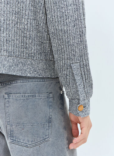 Brain Dead Button-Up Cardigan Grey bra0158013