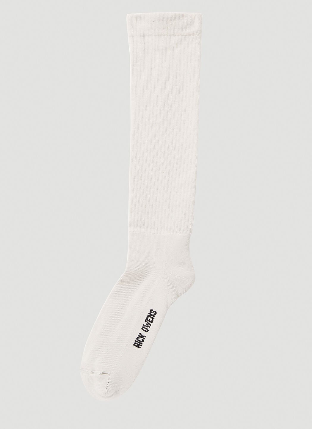 Rick Owens Logo Intarsia Socks 블랙 ric0149020